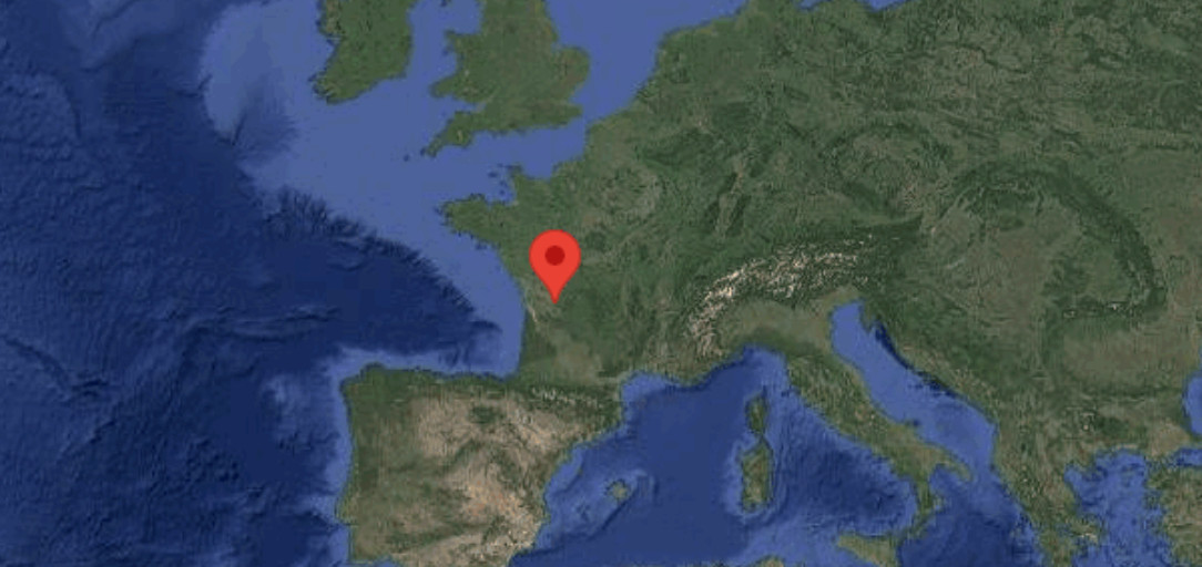 フランス衛星地図